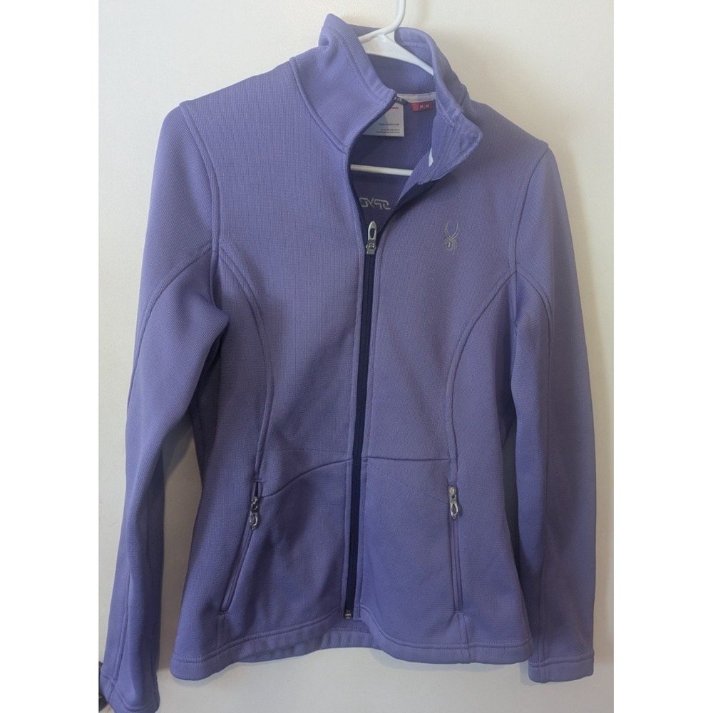 Spyder Jacket Women Medium Purple Endure Core Fleece Lined Performance Zip-M